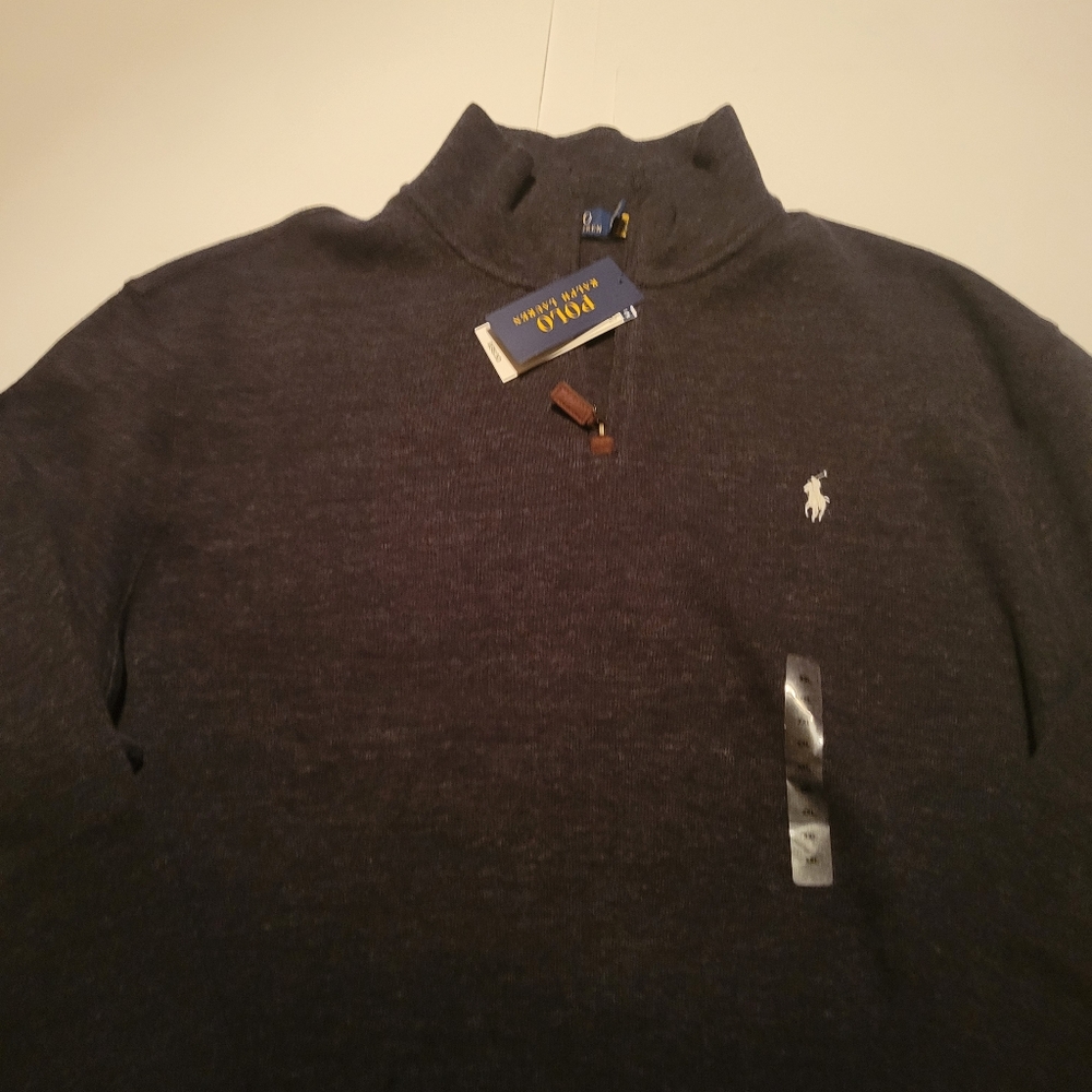 Polo Ralph Lauren Luxury Jersey Quarter-Zip Black - Picture 14 of 16